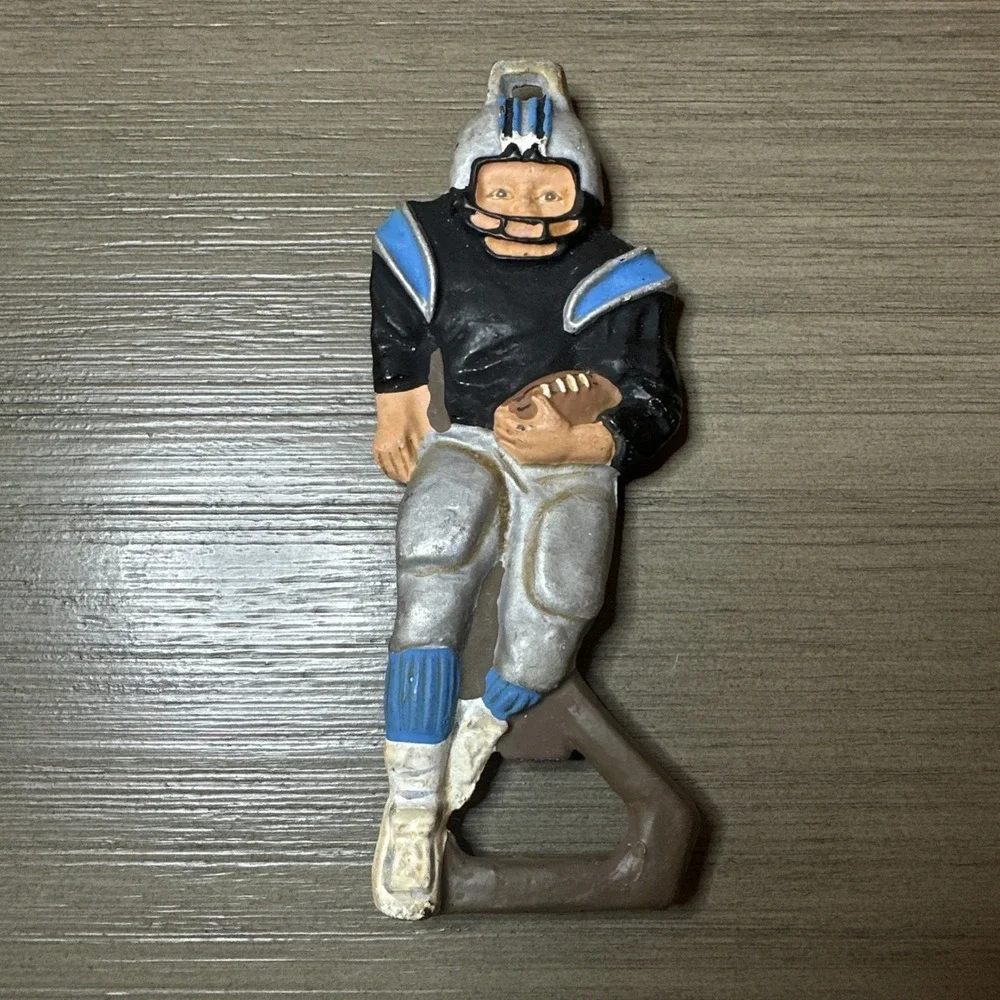 Vintage Carolina Panthers Topper Poppers Cast Iron Bottle Opener‎ NFLP